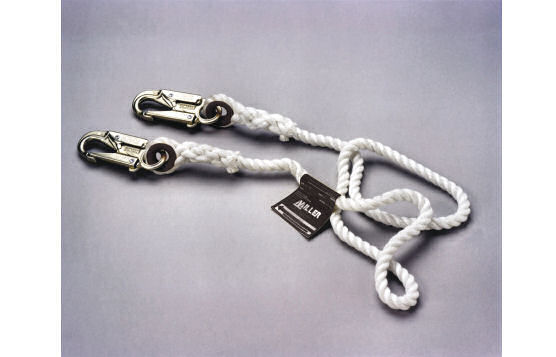 Fixed-Length Rope Lanyard For Attachment To Anchor Point To Limit Movement Within A Defined Radius