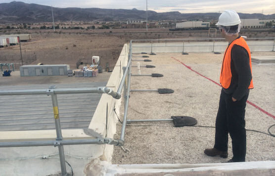 Rooftop Safety Railings For Las Vegas Operations of Major Food Processor