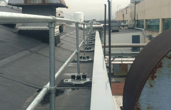 Roof Edge Rail Systems Installation For Major Defense Contractor