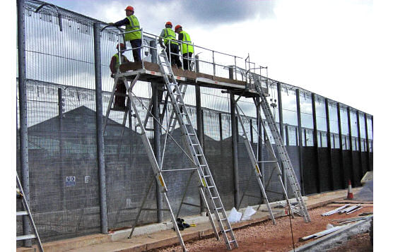 Easi-Dec Access Platforms Scaffold Alternative That Transports In Cargo Van or On Truck Rack