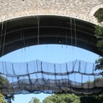 Debris Liner Added To Personnel Safety Netting During Bridge Rehabilitation