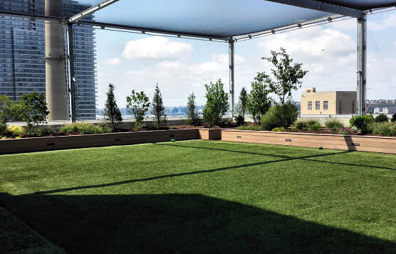 Rooftop Sports Playground Netting To Contain Equipment and Remove Injury From Flying Objects