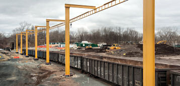 Fixed and Rigid Track Lifeline For Railcar Loading