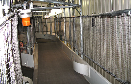 Custom Netting For Airport Luggage Conveyor System