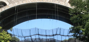 Debris Netting on Historical Bridge