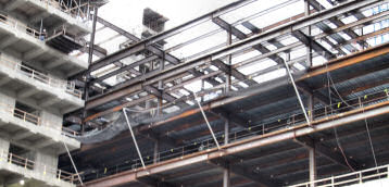 Horizontal Perimeter Netting On High-Rise Construction Projects