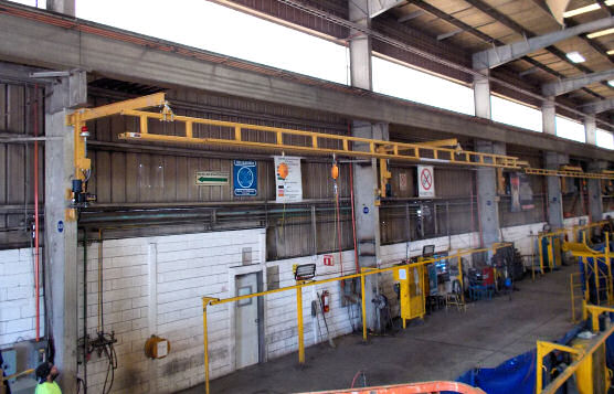 Installation of Five Rigid Lifeline Foldaway Systems At Mexico Facility For U.S. Infrastructure Equipment Manufacturing Company