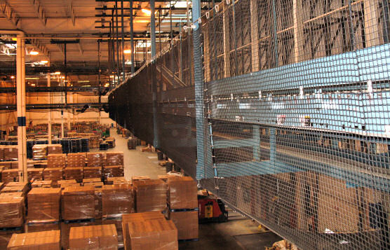 Conveyor Belt Safety Netting System Installation For Distribution Center of Pharmaceutical Company