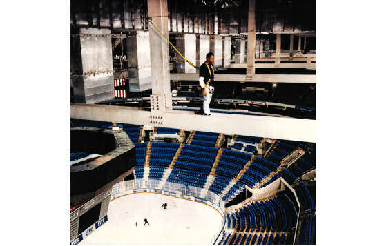 Sports Arena Fall Protection Systems on Catwalks