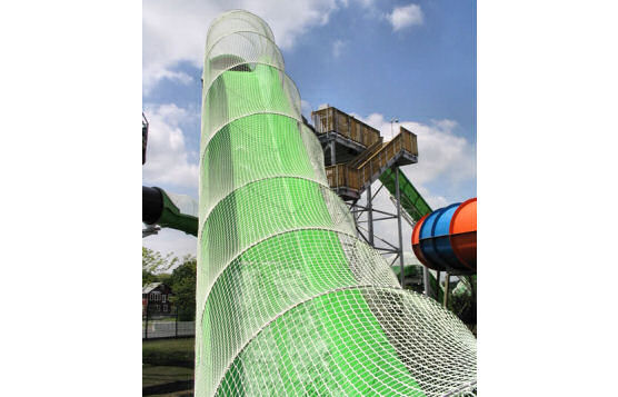 Amusement Park Safety Netting System