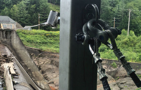 Horizontal Cable Lifeline Installation at Dam/Hydroelectric Plant In Upstate Vermont