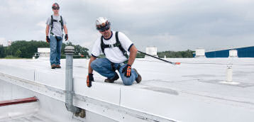 Cable Lifeline For Use During Rooftop Maintenance