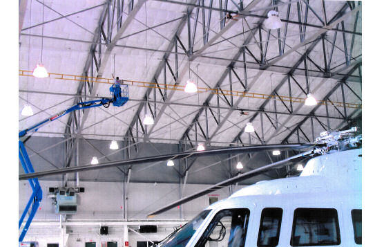 Horizontal Lifeline At Aircraft Hangar at Airport Rated For Two Users, Trenton, NJ