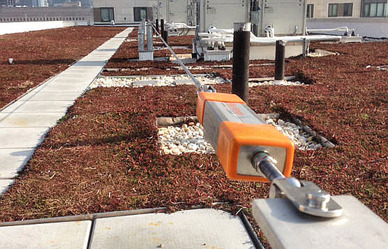 Rooftop Cable Lifelines For Contractor Tie-Off During HVAC or Gutter Work, Philadelphia, PA Rooftop Cable Lifelines For Contractor Tie-Off During HVAC or Gutter Work, Philadelphia, PA