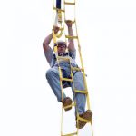 Fall Protection Self-Rescue Safety Ladder With Suspension Loops