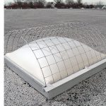 Galvanized Steel and Metal Screen Cover Over Skylight Dome