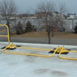 Collapsible guardrails help keep visual appeal when not in use